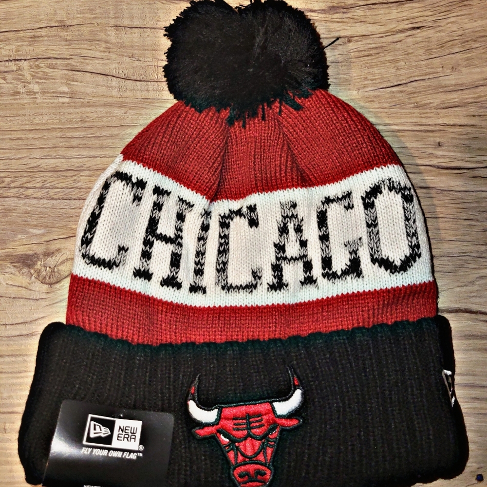 Chicago Bulls Winter Pom Knit Beanie